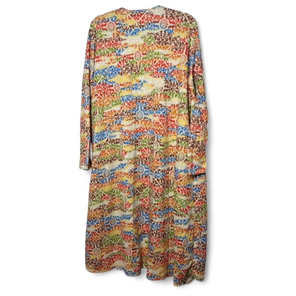 LuLaRoe Sarah Cardigan L Multicolor Open Front Duster NWT - Picture 7 of 8